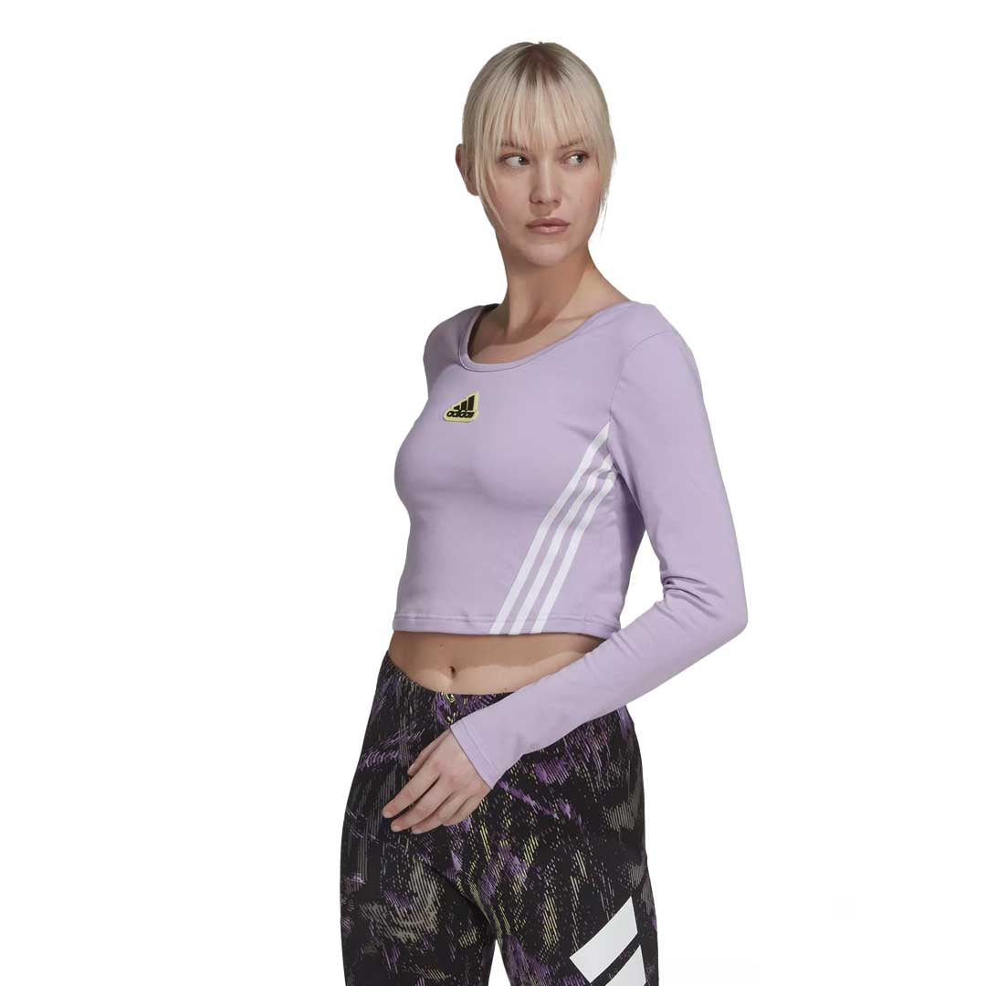 adidas - Women's Hyperpulse Cropped Long Sleeve Top (HU0264) – SVP