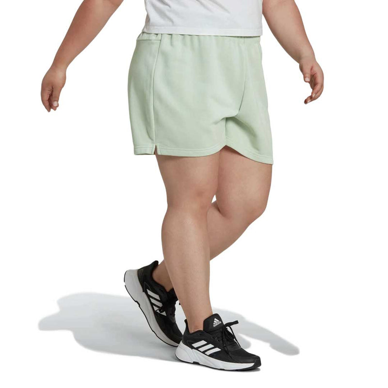 adidas - Women's Linear French Terry Shorts (Plus Size) (HL4391)