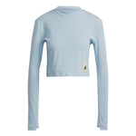 adidas - Women's Lounge Ribbed Crop Long Sleeve T-Shirt  (IJ8433)