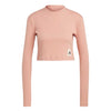 adidas - Women's Lounge Ribbed Crop Long Sleeve T-Shirt (IJ8471)