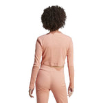 adidas - Women's Lounge Ribbed Crop Long Sleeve T-Shirt (IJ8471)