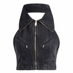 adidas - Women's Montreal Denim Cropped Vest (IT7270)