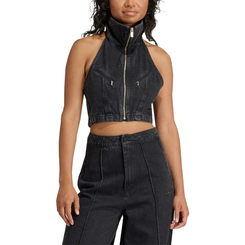 adidas - Women's Montreal Denim Cropped Vest (IT7270)