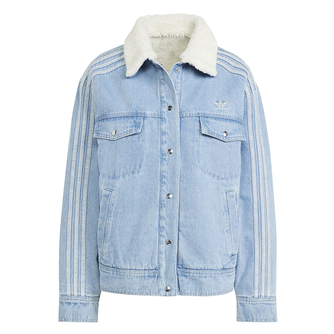 adidas Women s Neutral Court Denim Jacket IS5250 SVP Sports