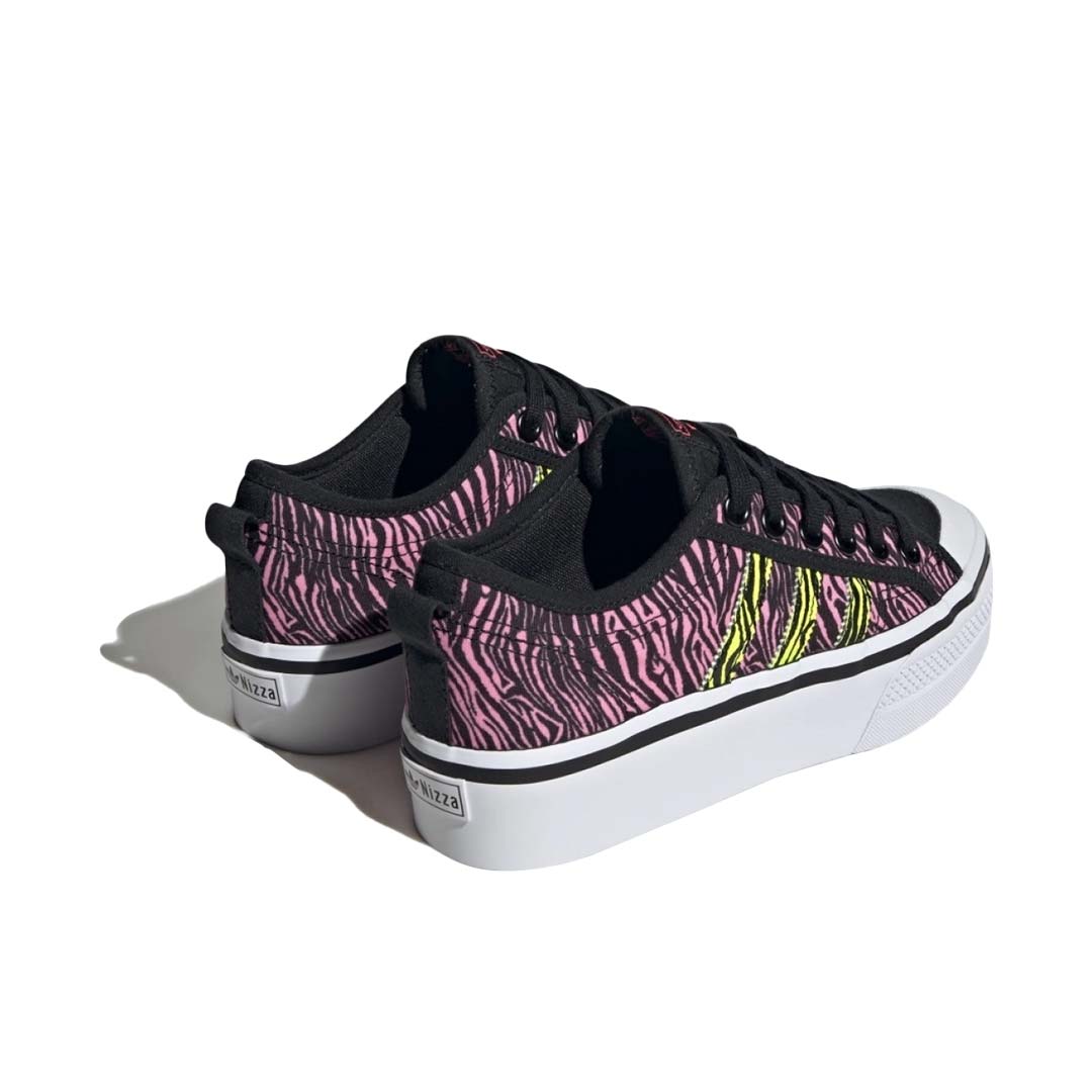 Adidas Women s Nizza Platform Shoes IE9626 Blk Pnk Wht W8