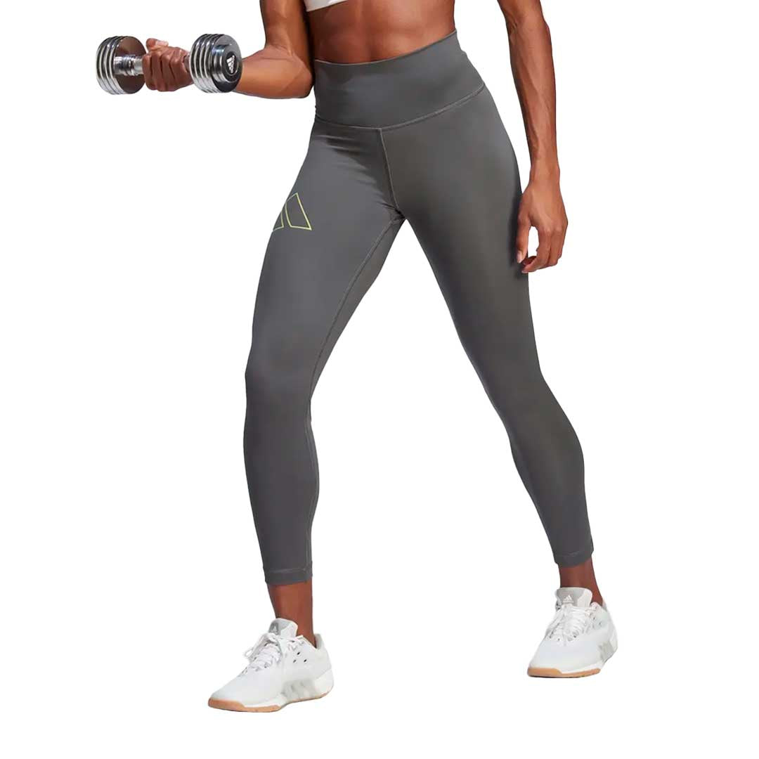 adidas - Women's Optime Hyperbright Training High-Rise 7/8 Tights