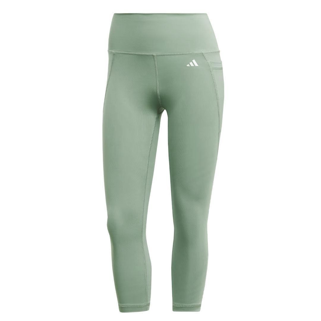 adidas - Women's Optime Stash Pocket High-Waisted 3/4 Leggings