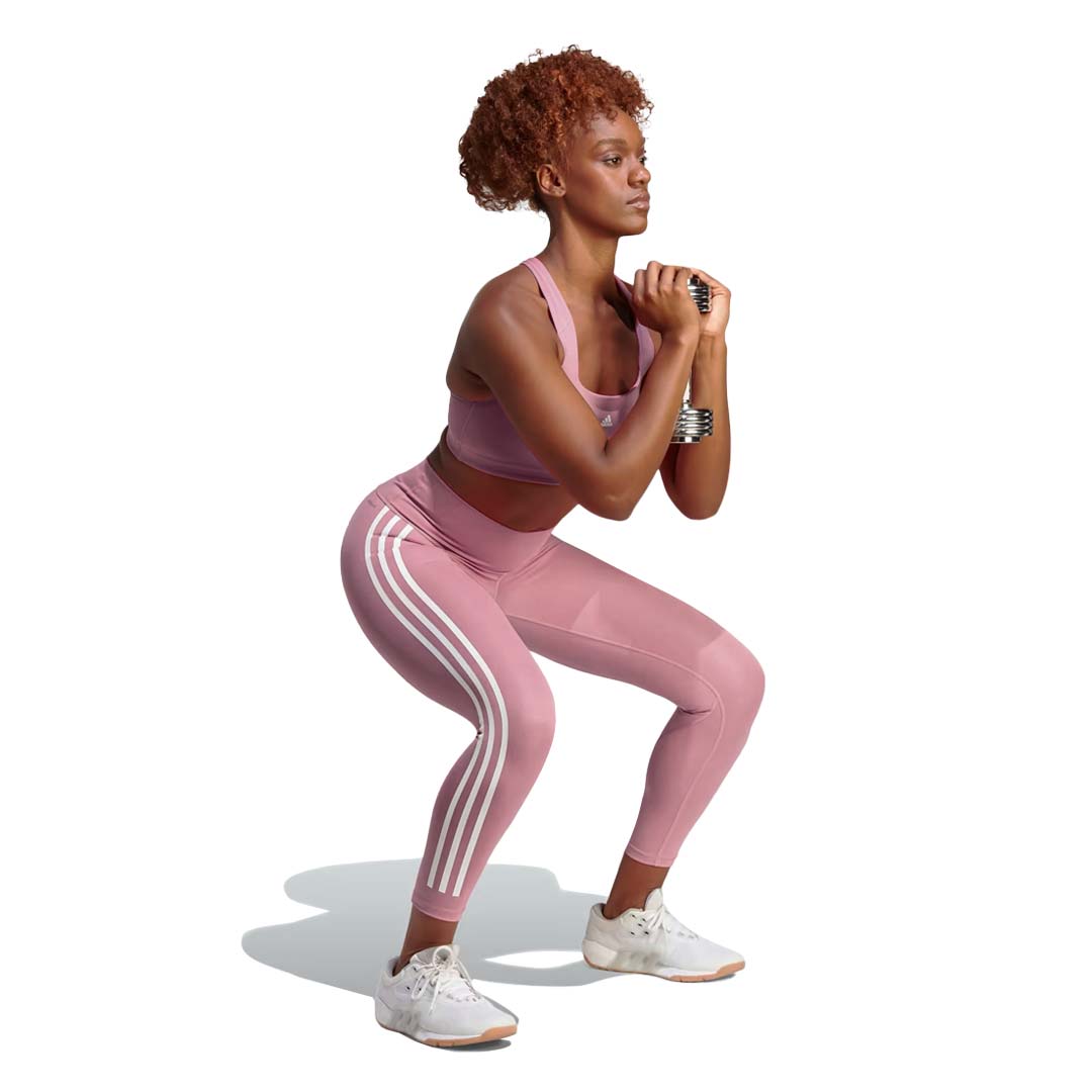 adidas - Women's Optime TrainIcons 3-Stripes 7/8 Leggings (IK4295