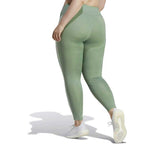 adidas - Women's Optime Trainicons 3-Stripes 7/8 Leggings (Plus Size) (HR5454)