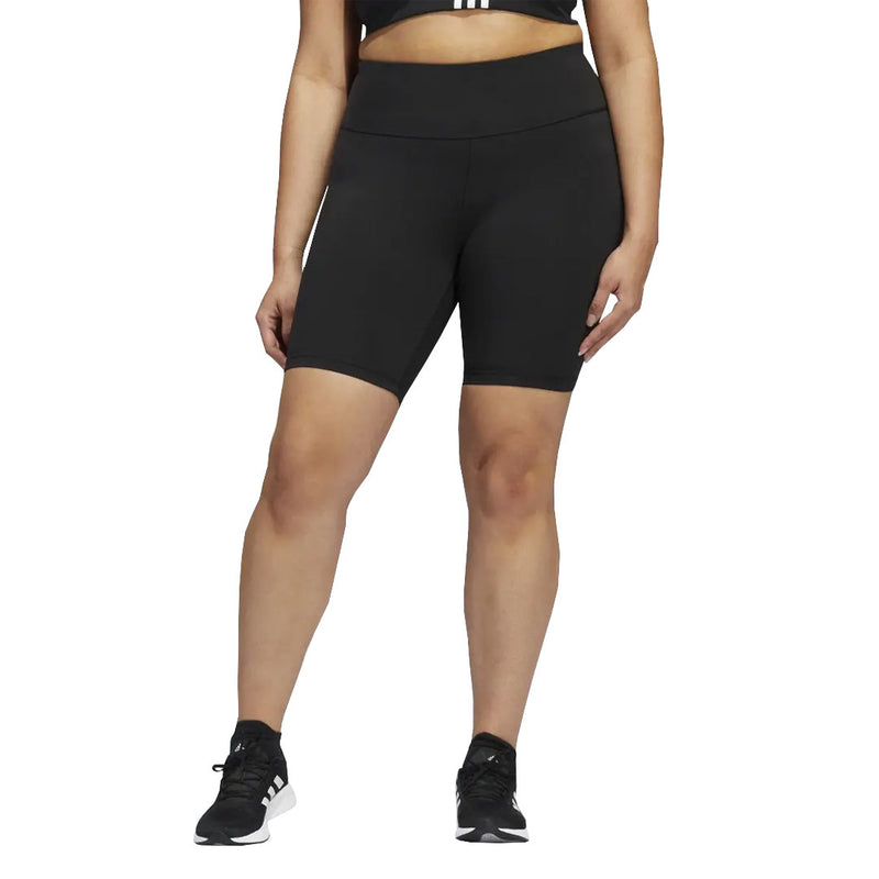 adidas - Women's Optime Training Biker Shorts (Plus Size) (HC2990)