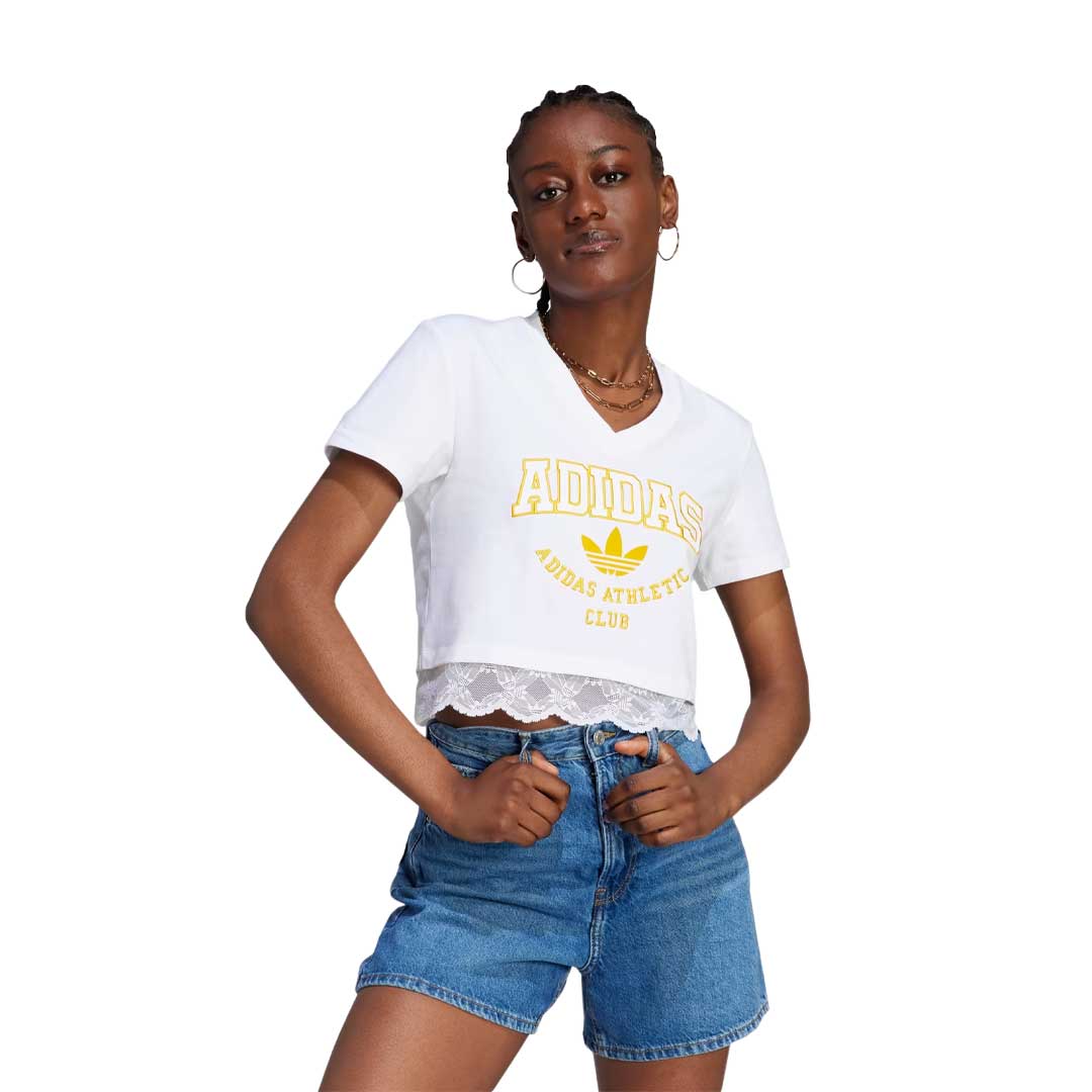 Adidas cropped tshirt shop