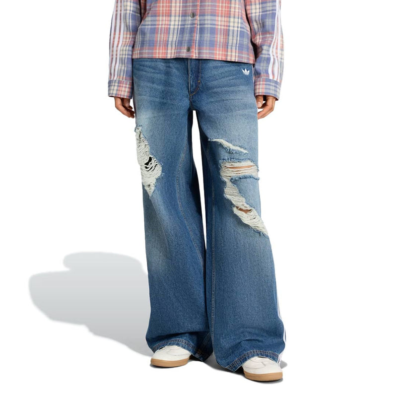 adidas - Women's Originals Loose Denim Destressed Pant (KE3300)