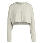 adidas - Sweat-shirt oversize Hyperglam 3 bandes pour femme (HK2584)