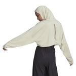 adidas - Sweat-shirt oversize Hyperglam 3 bandes pour femme (HK2584)