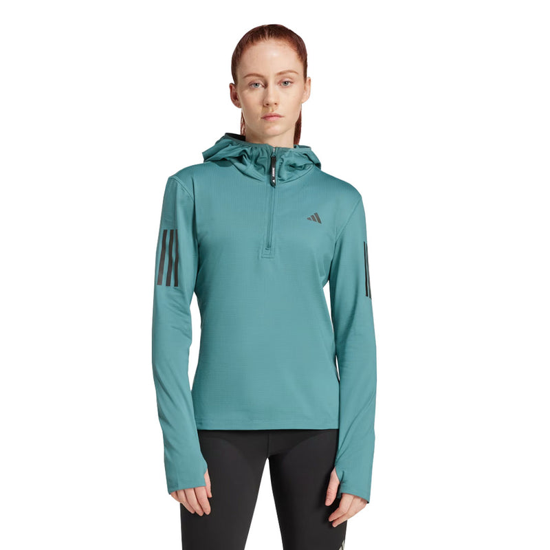 adidas - Women's Own The Run Winterized 1/2 Zip Hoodie (JW9651)