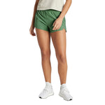 adidas - Women's Pacer 3-Stripes Woven 3 Inch High Rise Shorts (IS2174-3IN)