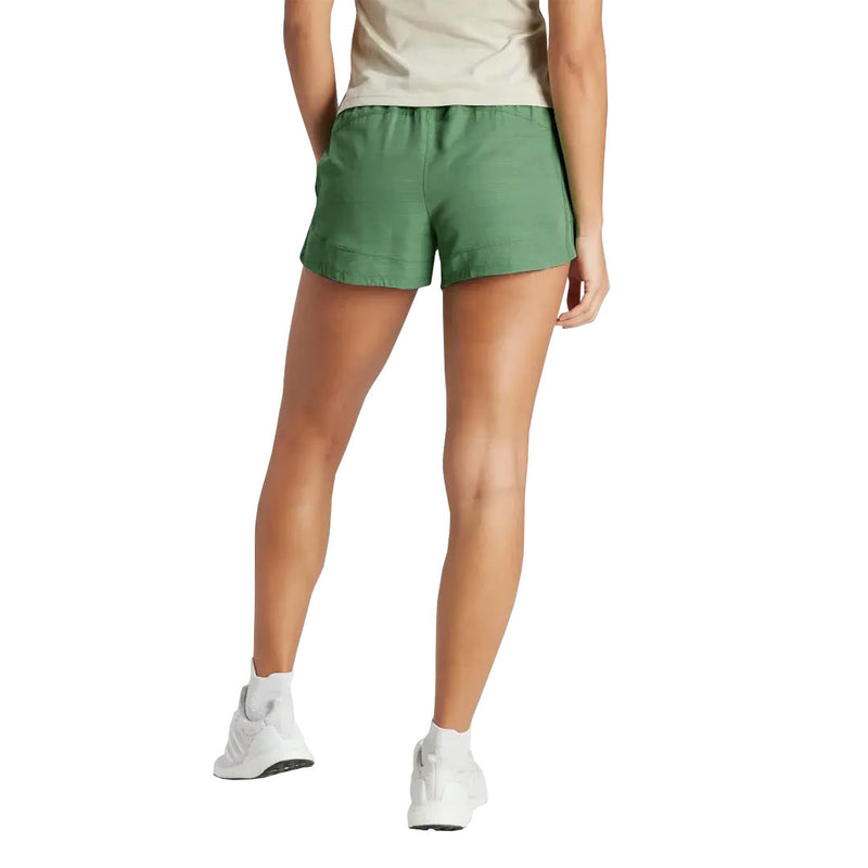 adidas - Women's Pacer 3-Stripes Woven 3 Inch High Rise Shorts (IS2174-3IN)