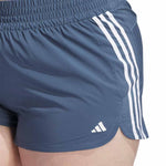 adidas - Women's Pacer 3-Stripes Woven High Rise Shorts (Plus Size) (IS0606)