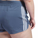 adidas - Women's Pacer 3-Stripes Woven High Rise Shorts (Plus Size) (IS0606)