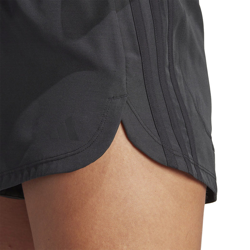 adidas - Women's Pacer Training 3-Stripes Woven 5 Inch High Rise Shorts (IS2178-5IN)