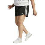 adidas - Women's Pacer Training 3-Stripes Woven High-Rise Shorts (Plus Size) (IS0604)