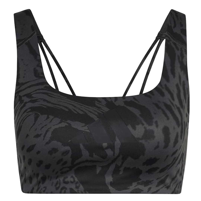adidas - Women's Powerimpact Training Medium-Support Allover Print Bra (Plus Size) (HJ9751)