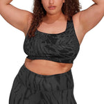 adidas - Women's Powerimpact Training Medium-Support Allover Print Bra (Plus Size) (HJ9751)
