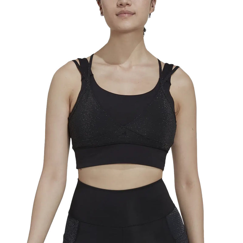 adidas - Women's Powerimpact Training Medium Support Shiny Bra (HM7885)