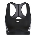 adidas - Women's Powerreact Training Medium-Support 3-Stripes Bra (HC7889)