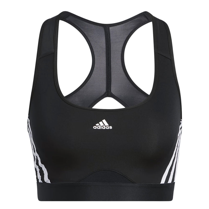 adidas - Women's Powerreact Training Medium-Support 3-Stripes Bra (HC7889)