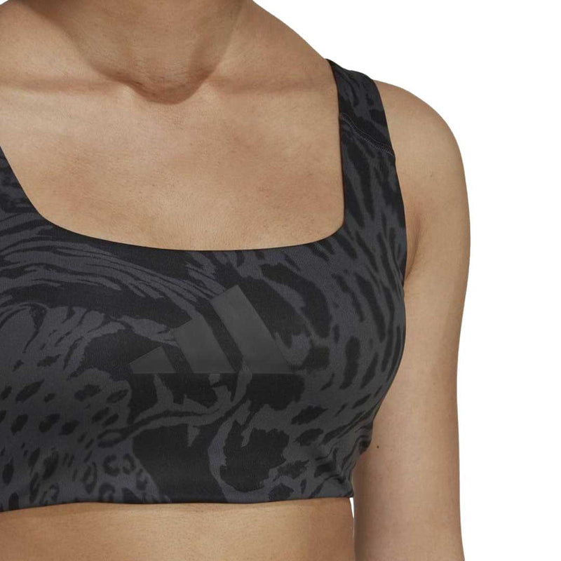 adidas - Women's Powerreact Training Medium-Support Allover Print Bra (HJ9748)