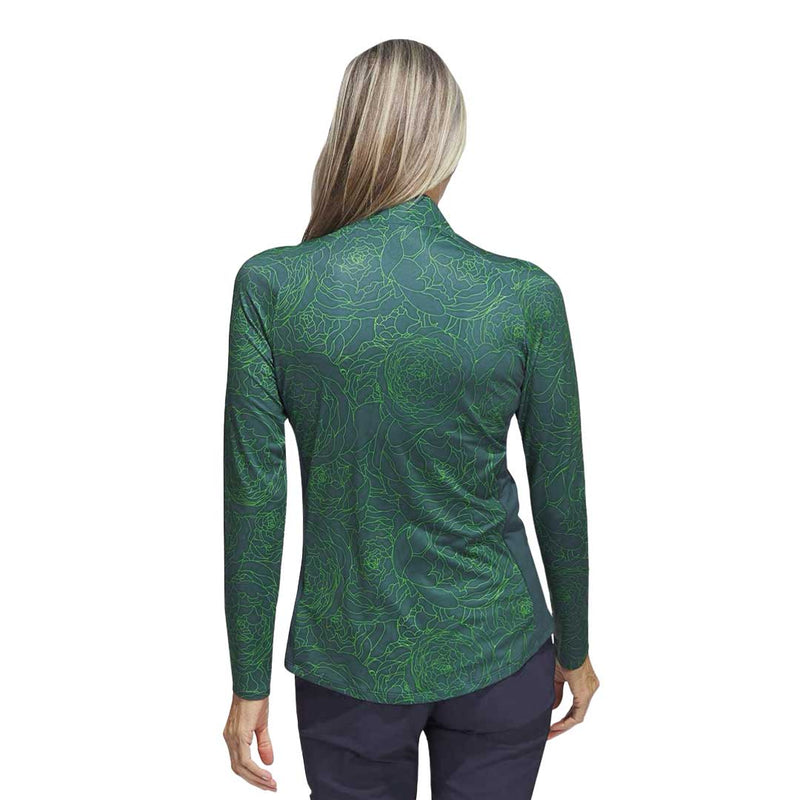 adidas - Women's Printed Long Sleeve 1/4 Zip Sweater (IB2083)