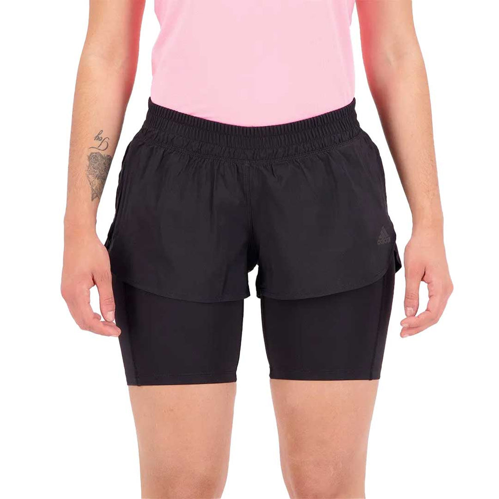 adidas - Short Run Icons 2 en 1 pour femme (H57754)