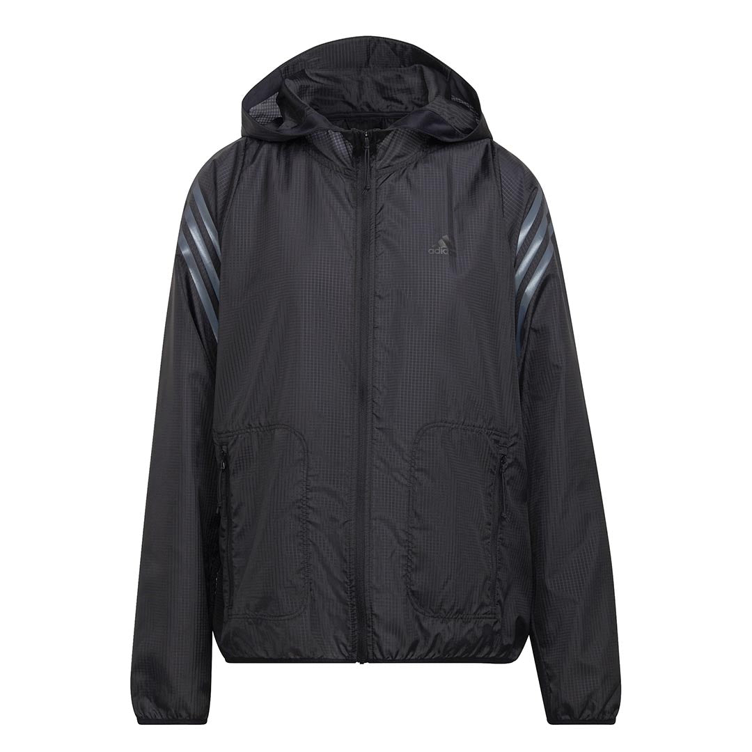 adidas Women s Run Icons 3 Stripes Windbreaker Jacket HC7976