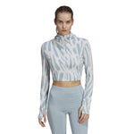 adidas - Women's Run Icons All Over Print Hooded Long Sleeve Top (HE0354)