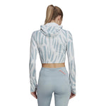 adidas - Women's Run Icons All Over Print Hooded Long Sleeve Top (HE0354)