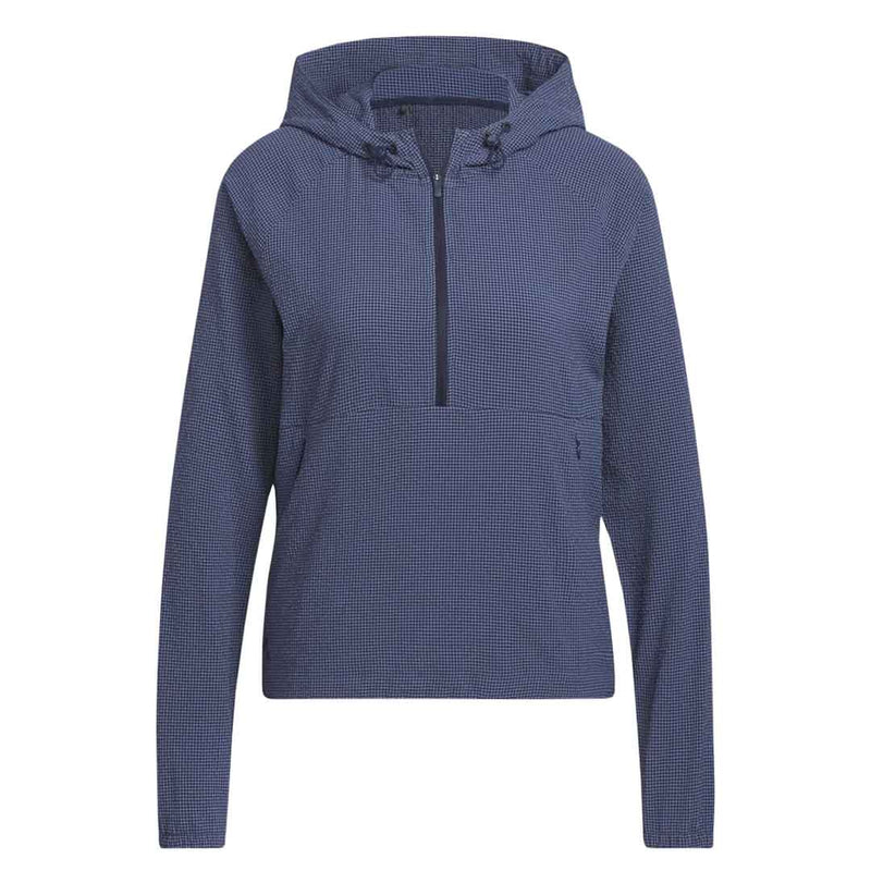 adidas - Women's Seersucker 1/4-Zip Hoodie (HS8971)