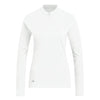 adidas - Women's Solid Long Sleeve 1/4 Zip Polos (HY3973)
