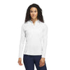 adidas - Women's Solid Long Sleeve 1/4 Zip Polos (HY3973)