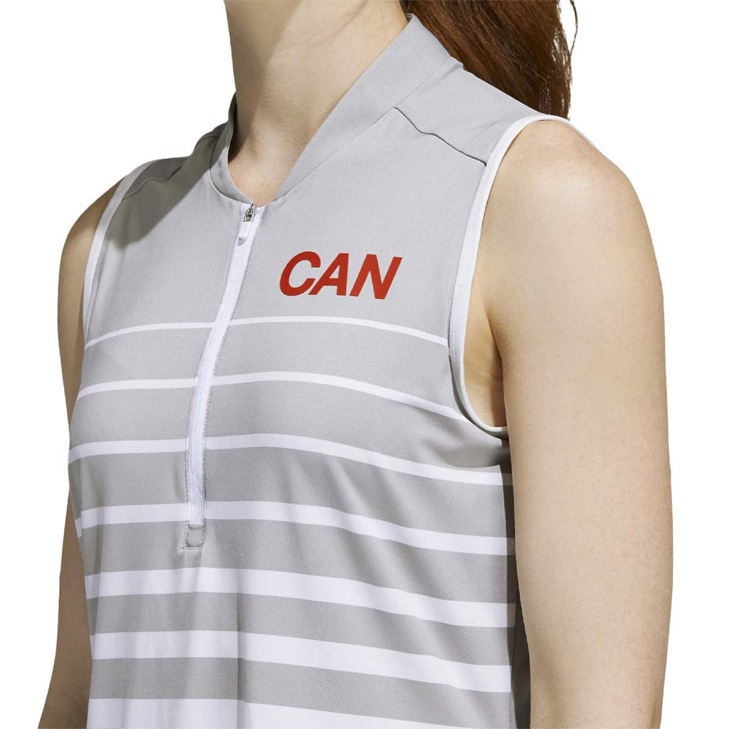 adidas - Women's Stripe Sleeveless Polo (GJ9455)