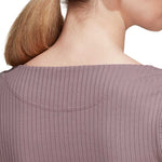 adidas - Women's Studio Lounge Ribbed Cropped T-Shirt (HH8500)