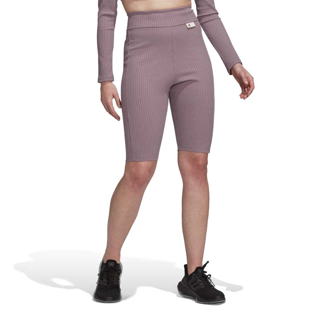 adidas - Women's Studio Lounge Ribbed Shorts (HH8503)
