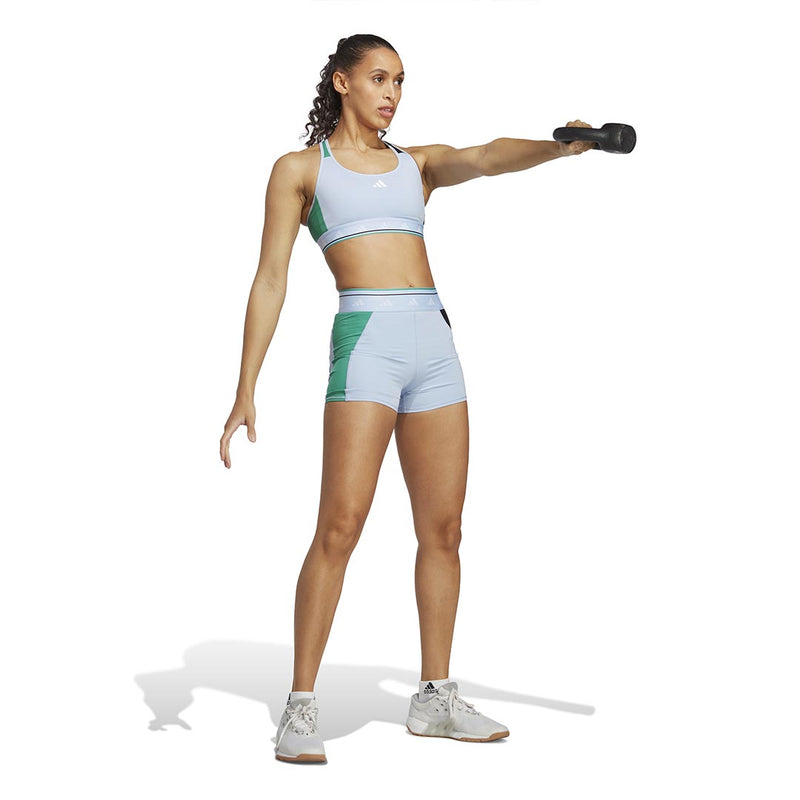 adidas - Women's Techfit Colorblock 3 Inch Shorts (HS3325)