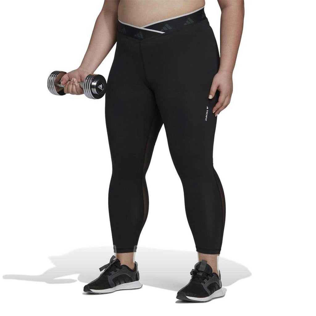 adidas - Women's Techfit V-Shaped Elastic 7/8 Leggings (Plus Size) (HF6677)