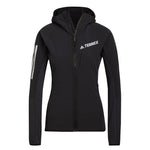 adidas - Veste coupe-vent à capuche Terrex Techrock Flooce pour femme (HF0727)