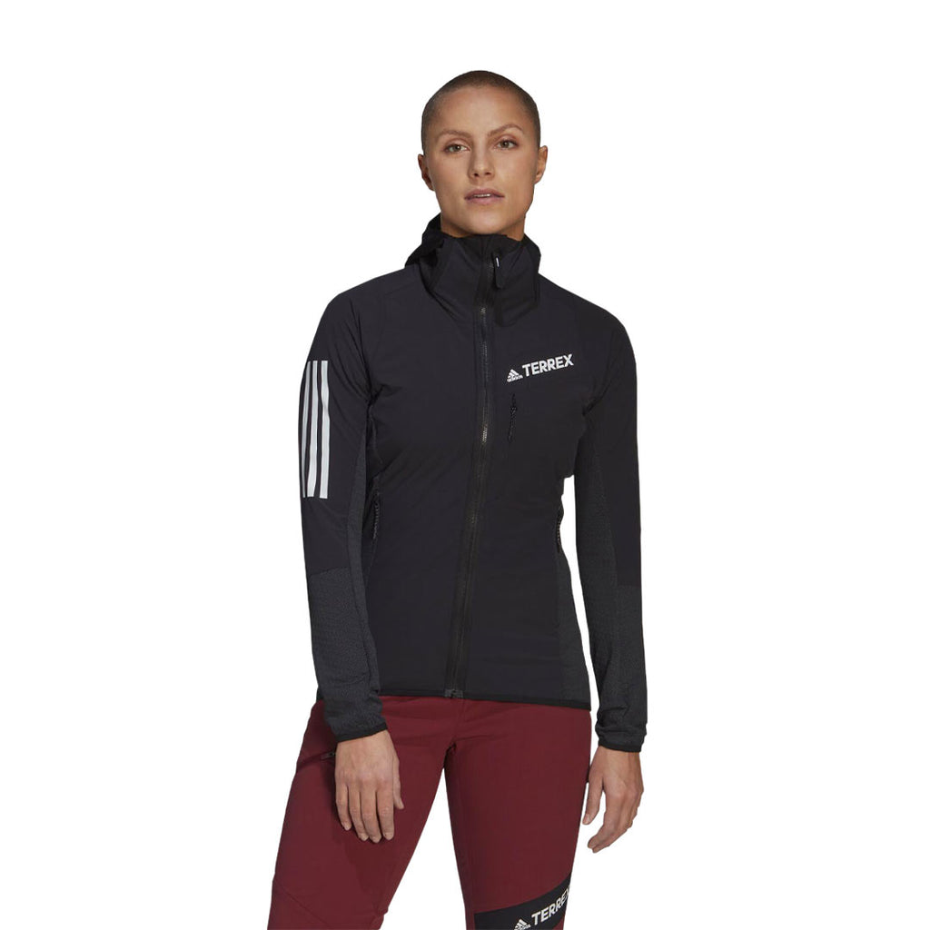 adidas - Veste coupe-vent à capuche Terrex Techrock Flooce pour femme (HF0727)