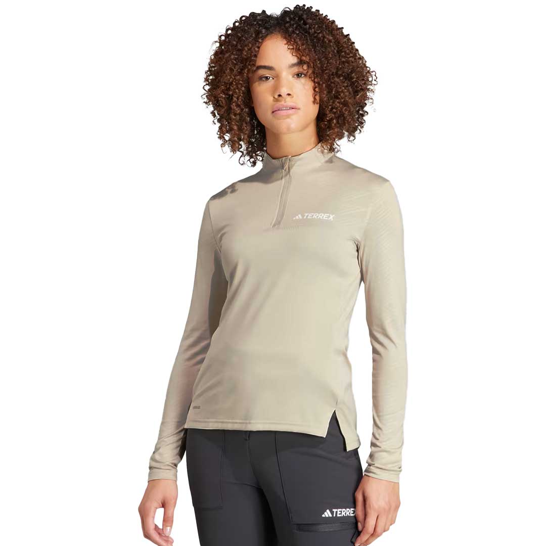 adidas - Women's Terrex Multi Half Zip Long Sleeve Top (HZ6265