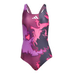 adidas - Women's Tie-Dyed Graphic V-Back Swimsuit (JX2304)
