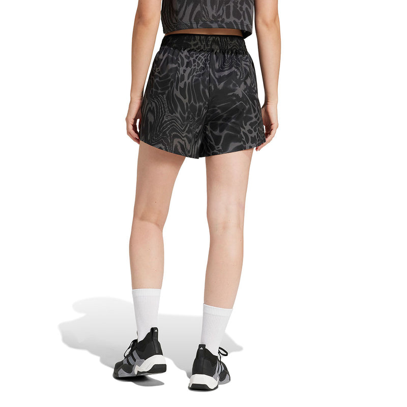 adidas - Women's Train Essentials Allover Print Workout Shorts (JE8685)