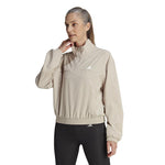 adidas - Veste de survêtement tissée Train Essentials 1/4 zippée pour femme (HZ5637) 